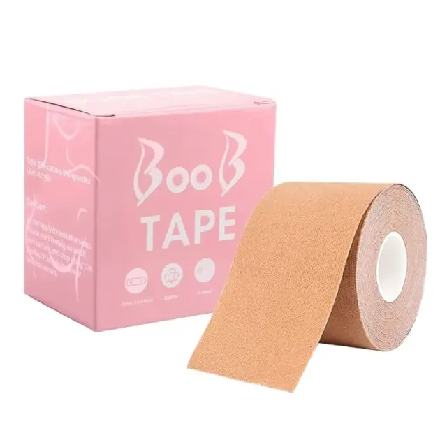 Αυτοκόλλητη ταινία στήθους για ανόρθωση 5m Boob tape Μπέζ 2