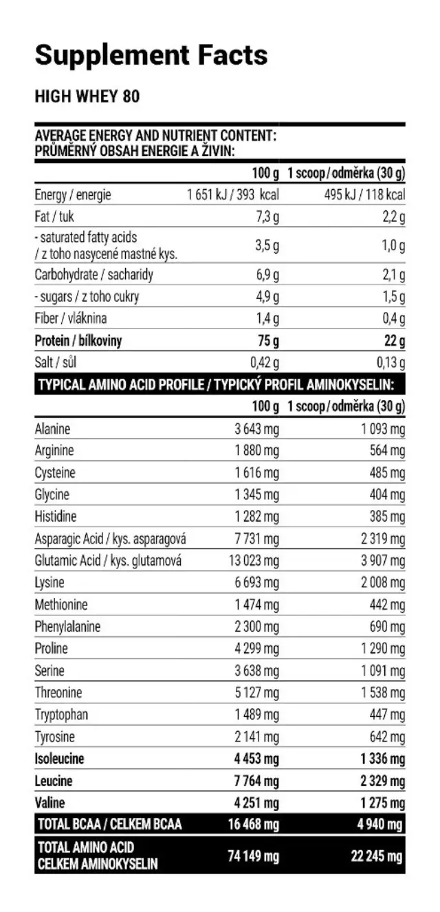 Extrifit High Whey 80 vanilla, 2270-g 2