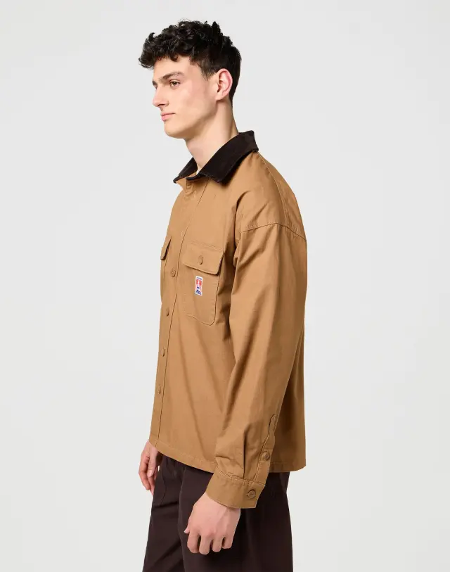 Wrangler X Casey Jones Ανδρικό Overshirt 112371547 - Camel - M 3