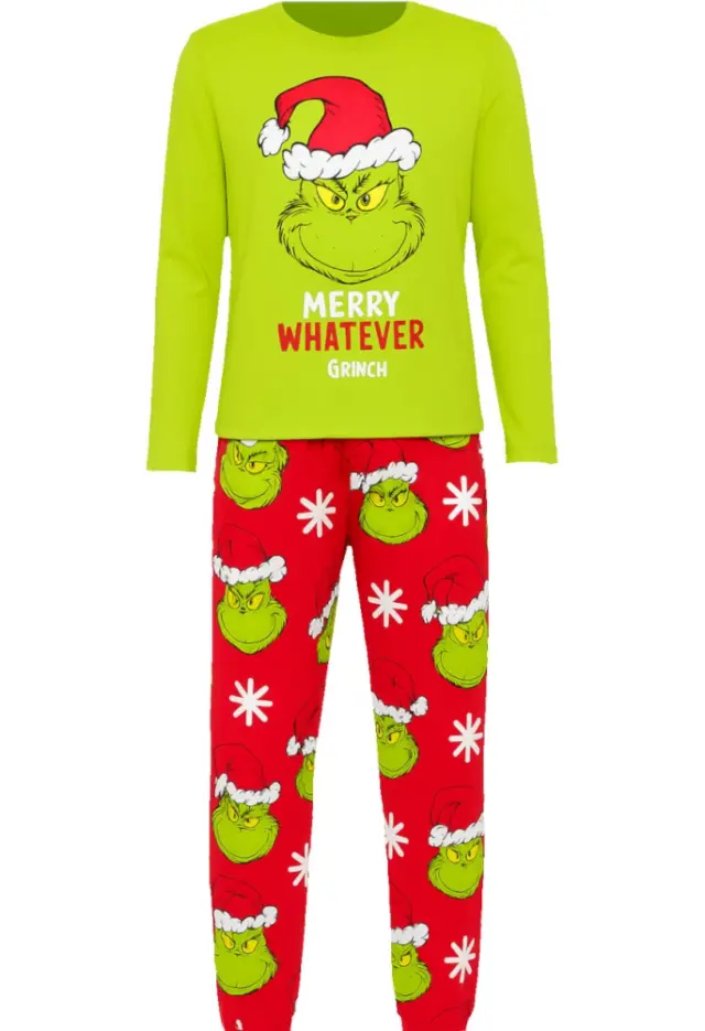 Πιτζάμα Grinch Velour Lime Red 8020410 - 14-16Y (158/164cm)