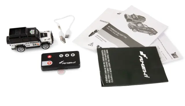 AMEWI RC Off-Road Τηλεκατευθυνόμενο Αυτοκίνητο με Μεταλλικό Αμάξωμα & LED 1:64 Λευκό 22678 3