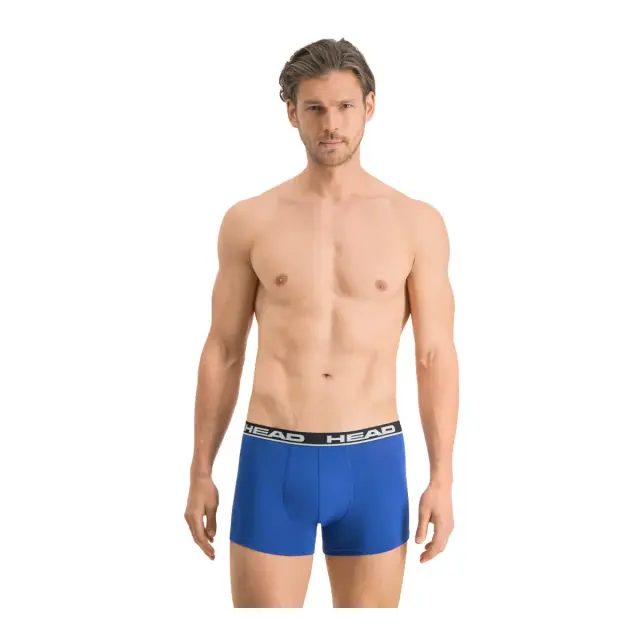 HEAD Ανδρικό Boxer Super Soft Cotton - Διπλό Πακέτο, Χρώμα Μπλε-Μαύρο 2