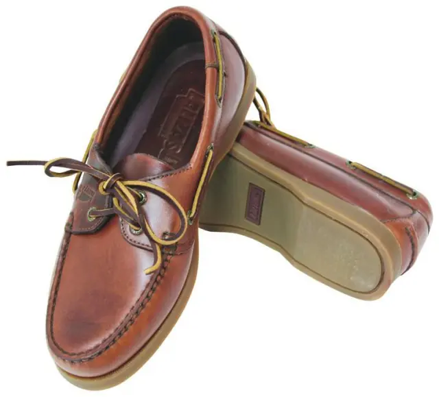 Παπούτσια Skipper Deck Shoes - Καφέ δέρμα-Καφέ σόλα - 37