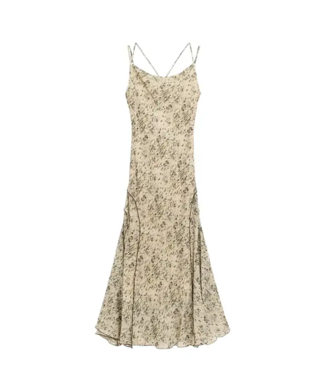 Desigual - Γυναικείο Φόρεμα Midi Grungy 26SWVW25-1008 Μπεζ - M
