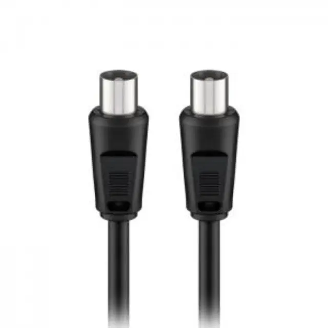 Καλώδιο IEC (Coax) αρσ. - IEC (Coax) αρσ., 1.50m σε μαύρο χρώμα. 2