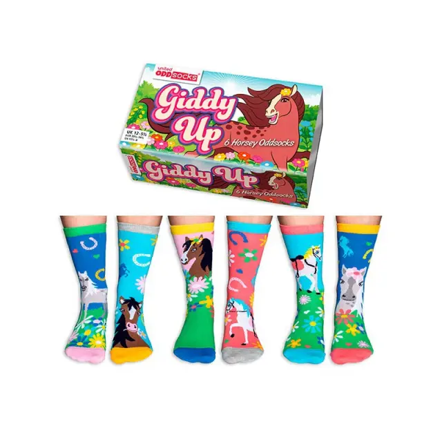 United OddSocks 6 Κάλτσες (30,5-38,5) / 6 Mischievous Oddsocks: Giddy Up