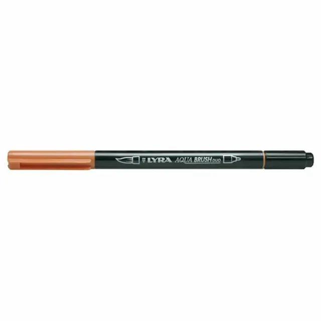 Μαρκαδόρος Πινέλο Lyra Aqua Brush Duo Burnt Ochre/ 6520087 (Lyra)