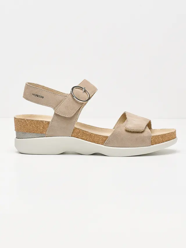 Mephisto Πέδιλα Γυναικείο δέρμα Nubuck Μπεζ MEP/ORIANA WARM GREY 3