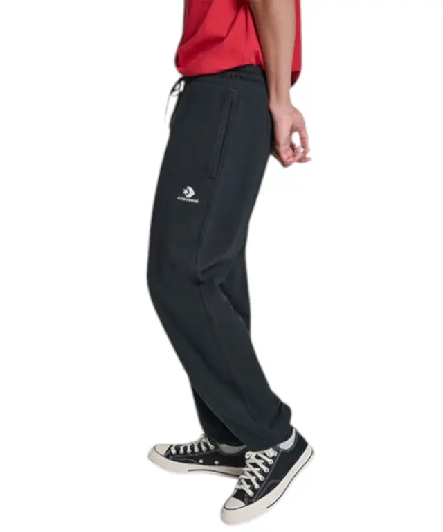Converse - Ανδρικό Παντελόνι Φόρμας Embroidered Star Chevron Standard-Fit CVM5B873-001 Μαύρο - S 2