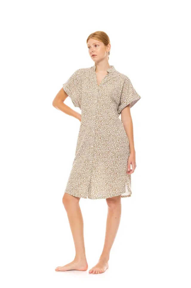 S1466 - Type - NIGHTGOWN BUTTONED MINT LEOPARD 3