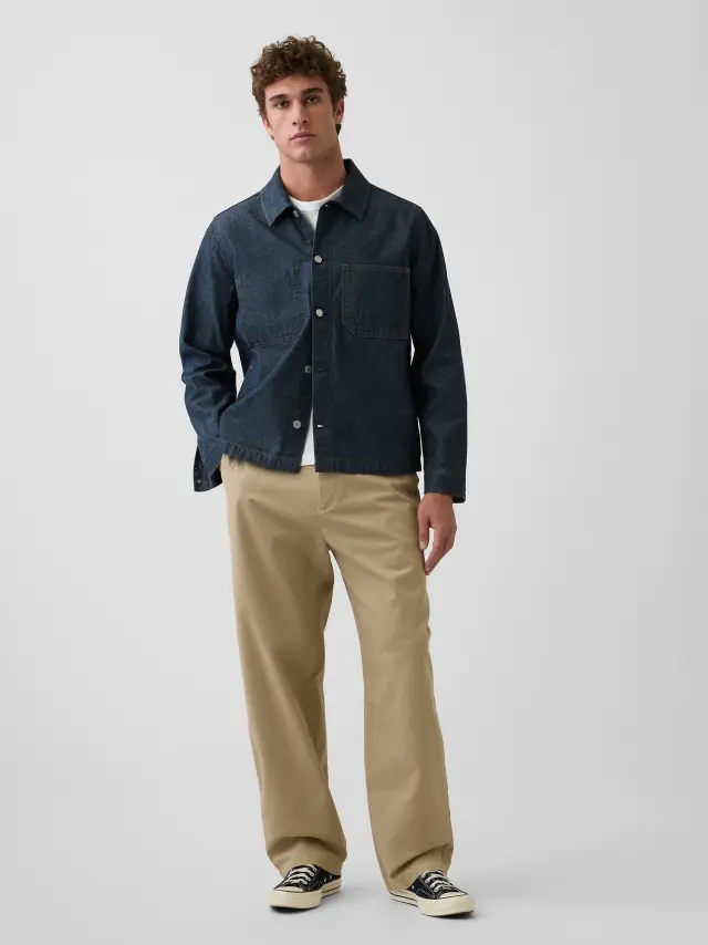 Μπεζ Modern Khakis σε Baggy γραμμή και Τεχνολογία GapFlex Iconic khaki