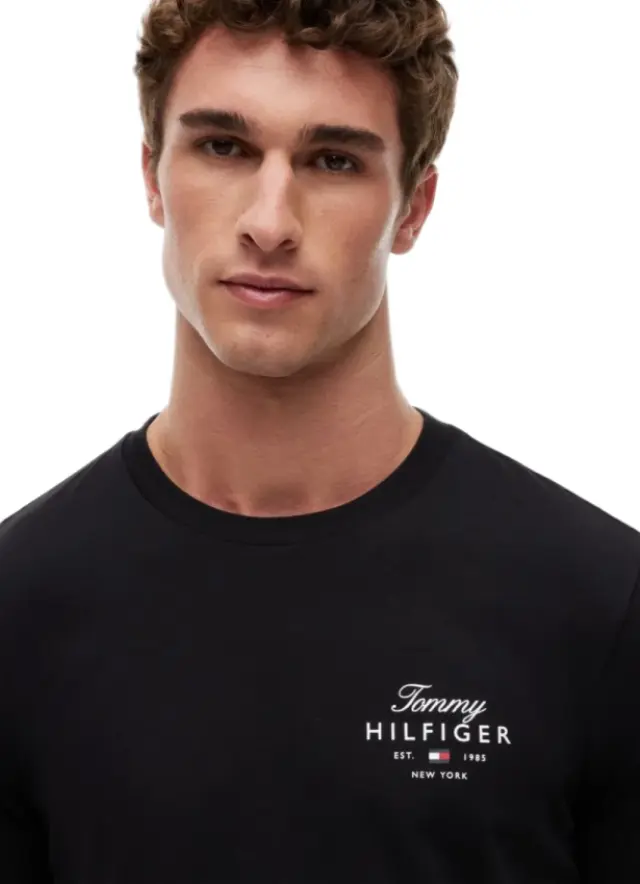 TommyHilfiger ανδρική μονόχρωμη μπλούζα MW0MW43225-1 2