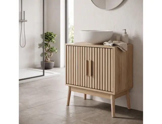 Έπιπλο Μπάνιου Klaus Home Deco Factory για νιπτήρα με διαστάσεις 60x30x70cm HD0222