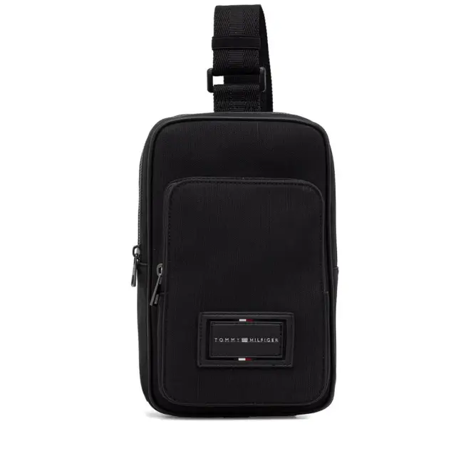 Ανδρική Τσάντα Χιαστί Tommy Hilfiger AM0AM14466-BDS Μαύρη Μαύρο - One Size