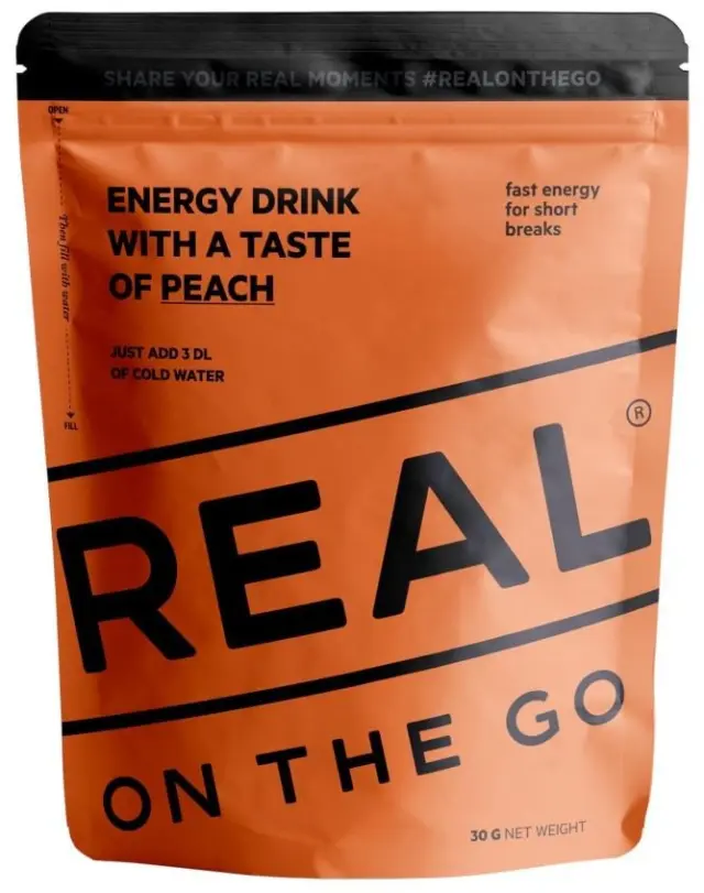 REAL On The Go Energy Drink Taste Peach- Ενεργειακό ποτό με γεύση ροδάκινο - 13-Orange-Πορτοκαλί