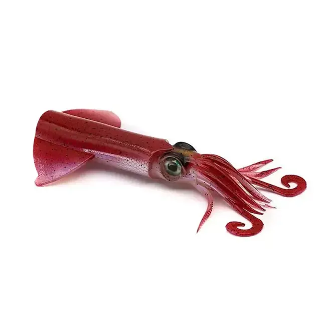 JLC Xipi Evo Body 10–17cm: Ανταλλακτικά Σώματα Σιλικονούχου Καλαμαριού με UV & Glow Εφέ 10cm Red Glow