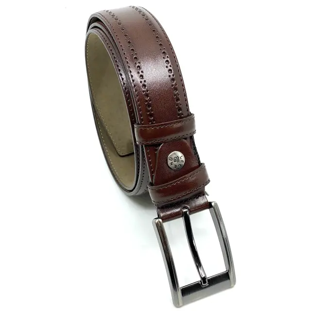 Καφέ Ζώνη P.U. Leather 3,5 cm 3
