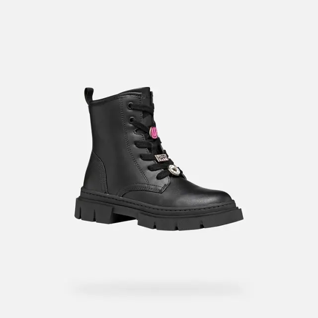 Παιδικό Παπούτσι για Κορίτσι Geox J Karsyn Girl Black Charms (Μεγέθη 28-36) ΜΑΥΡΟ 2