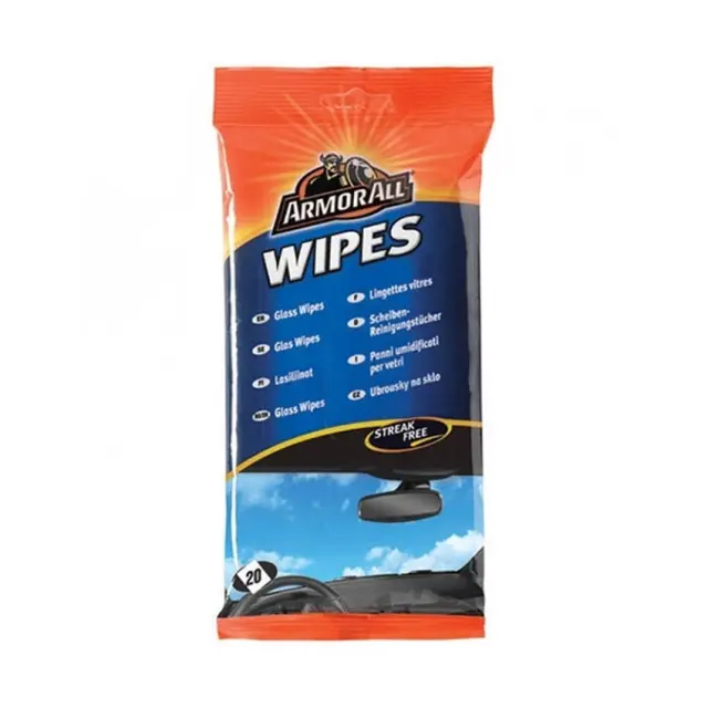 ΥΓΡΑ ΜΑΝΤΗΛΑΚΙΑ ΓΙΑ ΚΑΘΑΡΙΣΜΑ ΤΖΑΜΙΩΝ FLOW-PACK WIPES GLASS 20ΤΕΜ ARMOR ALL 370200100