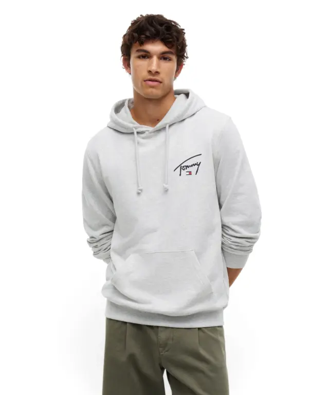 Tommy Hilfiger - Ανδρικό Φούτερ Entry Signature Regular Fit DM0DM23587-P08 Γκρι 2