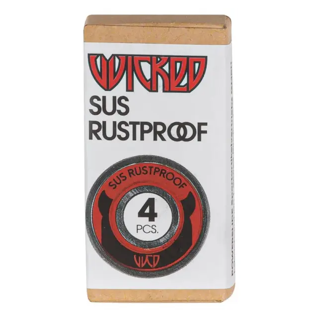 WICKED SUS Rustproof Ρουλεμάν - Κόκκινο 2