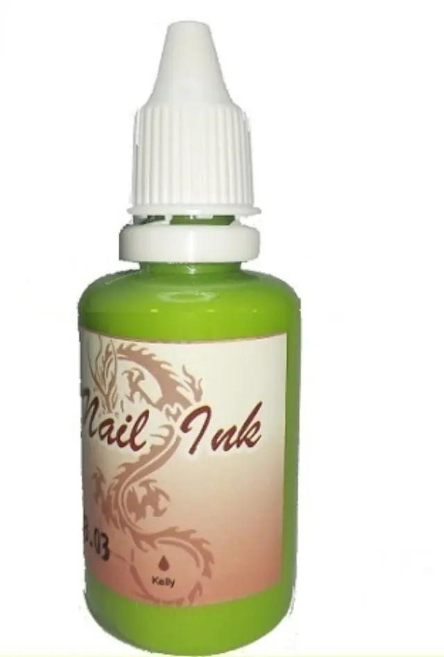 Ακρυλικό χρώμα αερογράφου Λαχανί - Airbrush Kelly Nail Ink 30ml OEM