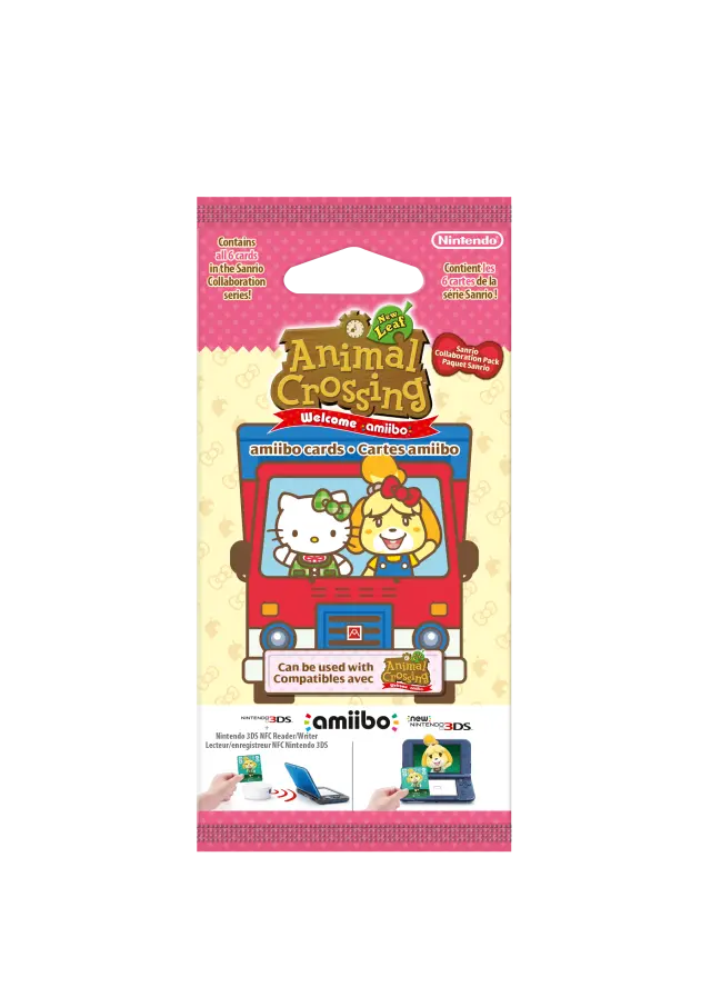 Nintendo 3DS Animal Crossing: New Leaf and Sanrio amiibo Cards Pack
