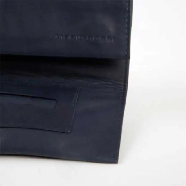 Mario Rossi Καπνοθήκη Γνήσιο Δέρμα - Μεγάλη Φάκελος Navy Blue (12544BL) 2