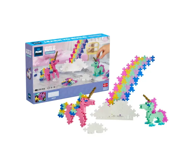 Plus-Plus - Learn to Build Unicorns - (3908) - Toys