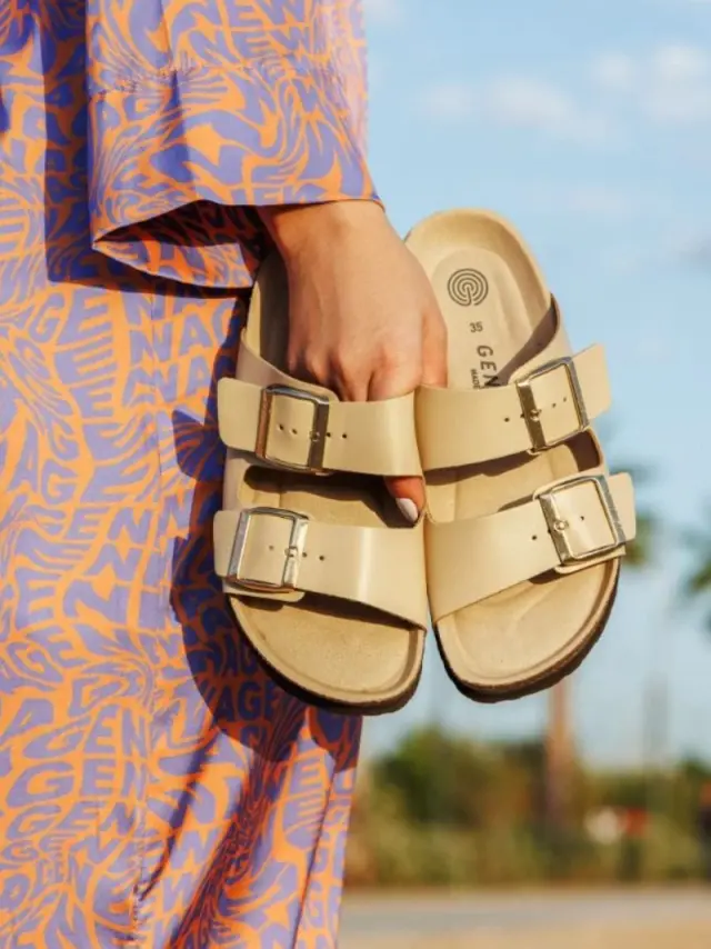 Genuins Πέδιλα Γυναικείο PETA vegan Μπεζ GEN/HAWAII VEGAN G105995 SAND 2