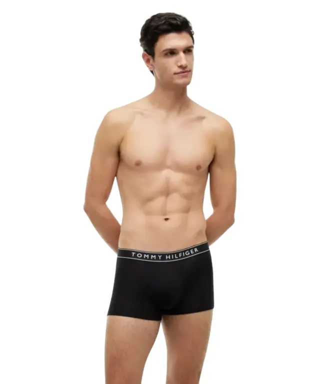 Tommy Hilfiger - Ανδρικά Μποξεράκια 3Pack Essential Logo UM0UM03882-0WE Μαύρο 2