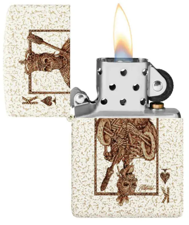 ZIPPO Αναπτήρας - 48552 Rick Rietveld Ace Skull Design 3