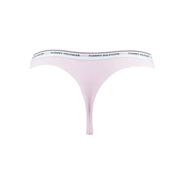 Tommy Hilfiger Γυναικείο String Small Logo Thong - Τριπλό Πακέτο, Χρώμα Fierce Red-Blue Spell-Pearly Pink - XL 3
