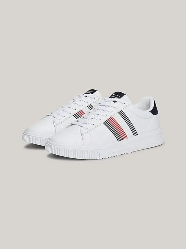 Tommy Hilfiger – Ανδρικά Sneakers Supercup Lth Seasonal FM0FM05129-YBS Λευκό 2