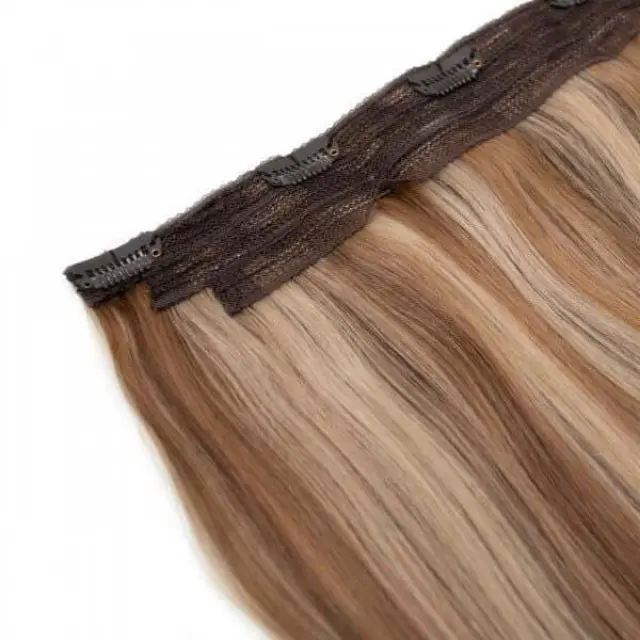 SEAMLESS1 HAIR EXTENSIONS ΤΡΕΣΑ ΜΕ 1 ΚΛΙΠ VANILLA BLEND 55CM 2
