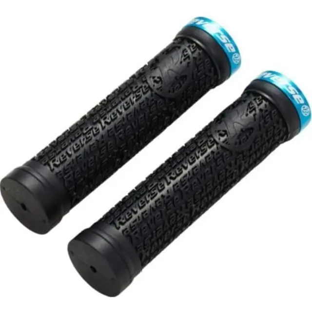 REVERSE Stamp Single Lock-On ΧΕΙΡΟΛΑΒΕΣ ΠΟΔΗΛΑΤΟΥ Ø30mm BLACK/BLUE