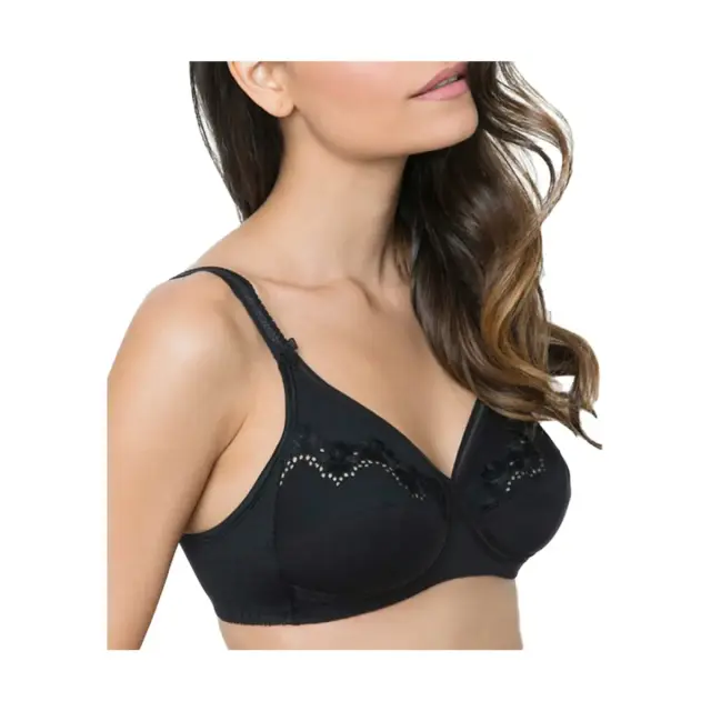 Triumph Γυναικείο Σουτιέν Elasti Cross + Cotton N, Χρώμα Μαύρο