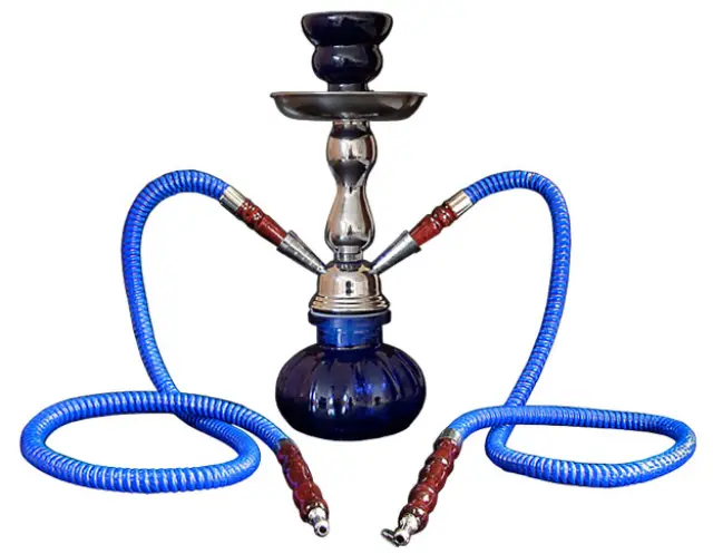 Ναργιλές Hookah Μπλε Διπλός 2 Hoses - 25cm
