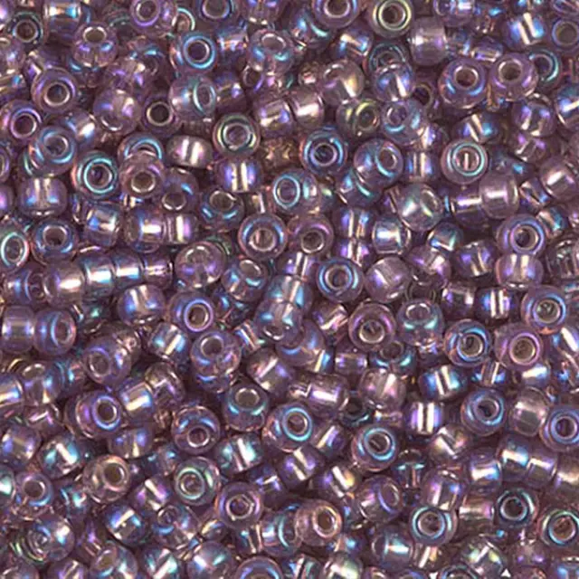 Χάντρα Miyuki Round Rocailles 8/0 - 91012 - Silver Lined Smoky Amethyst AB ~25gr