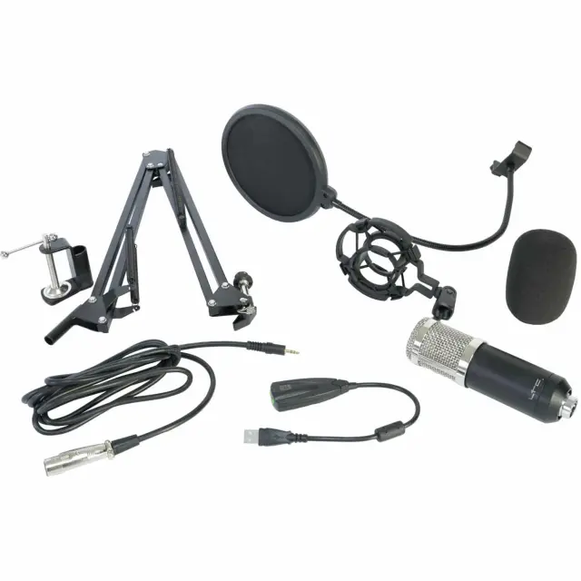 LTC Audio STM200-PLUS USB CONDENSER MICROPHONE SET FOR RECORDING, STREAMING PODCASTING (10-4523) 2
