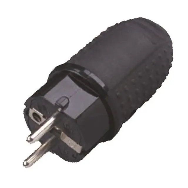 Φις Σούκο Αρσενικό Καουτσούκ IP44 16Α 220-240V EUROLAMP 147-10032