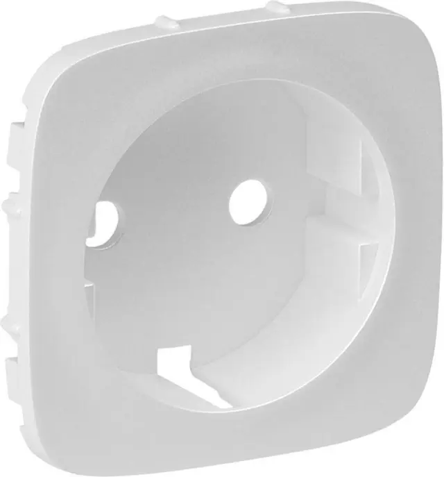 2P+E socket cover Valena Allure pearl