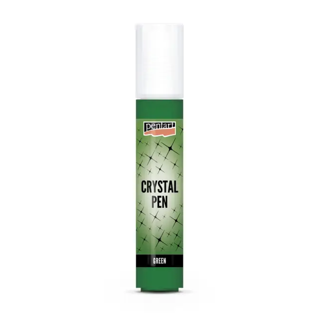 Crystal Pen (Πάστα-στυλό με γκλίτερ) Pentart, Πράσινο, 30ml