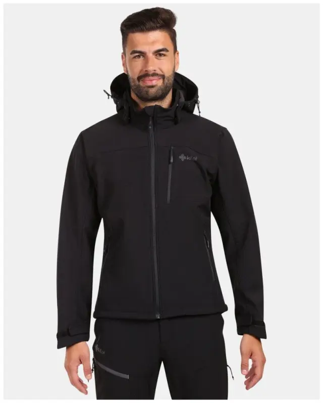 Μπουφάν Softshell Kilpi Ανδρικό Υπερμεγέθη Ontavio-M Black - YMX111KI-BLK - 7XL