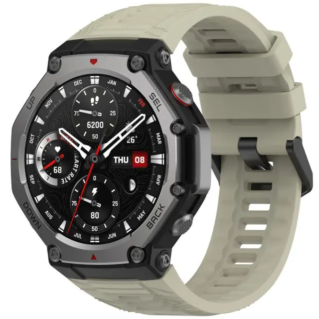 Breatheable Λουράκι Σιλικόνης για Xiaomi Amazfit T-Rex 3-Rock Grey OEM 3