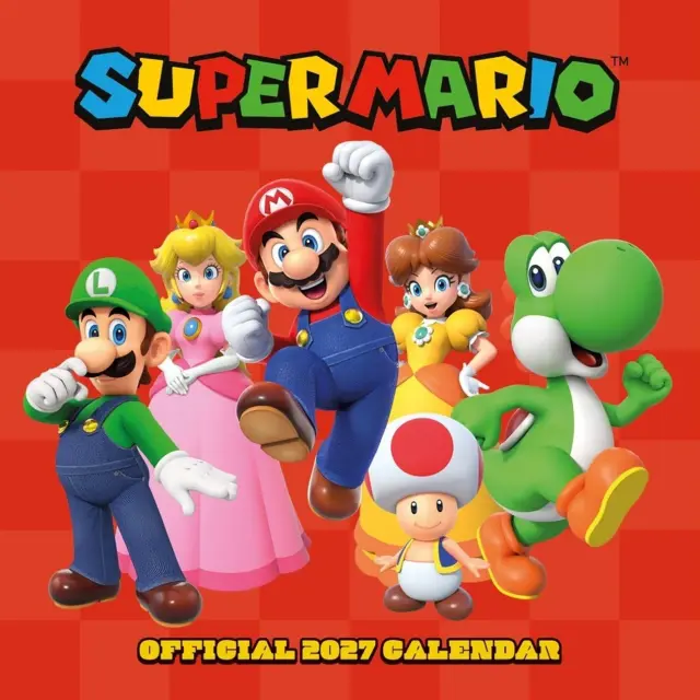 HMEΡΟΛΟΓΙΟ ΤΟΙΧΟΥ SUPER MARIO 2027 30X30 CALENDAR (PLASTIC FREE) DAN2724327P
