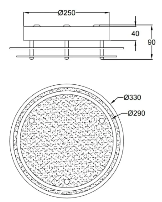 Hill 2958-61 φωτιστικό οροφής Ø33 Άσπρο 2