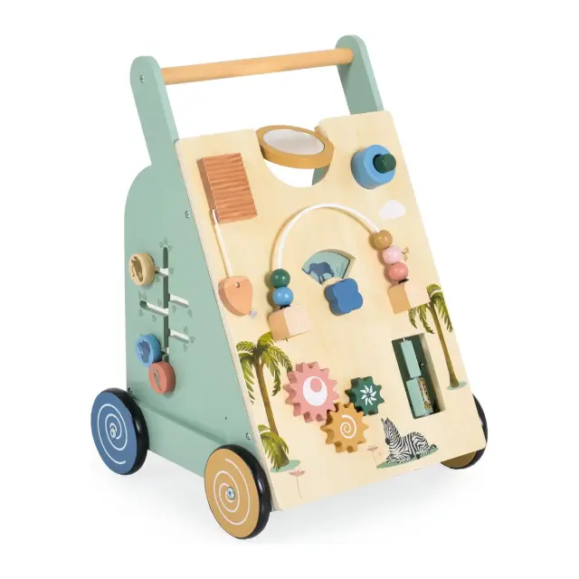 Moni Ξύλινη Περπατούρα Wooden Activity Walker 3801005600694