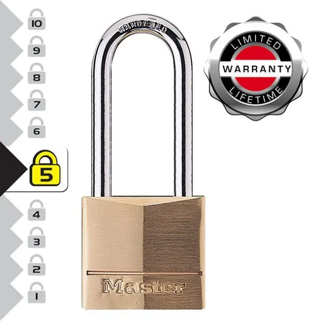 Master Lock 140EURDLH - Λουκέτο συμπαγές μπρούτζινο 40mm μακρύλαιμο 51mm 2