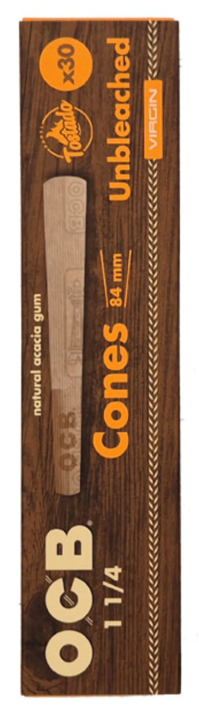 OCB Cone Κώνος Ακατέργαστο Slim Unbleached x30 - 1¼